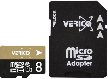 Verico MicroSDHC 8GB UHS-I (Class 10)+SD adapter